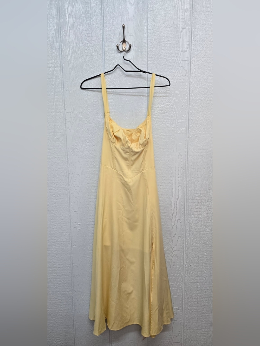 NWT Medium Yellow Slip Dress with Spaghetti Straps